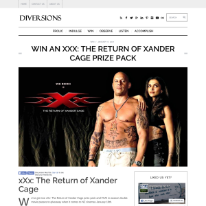 Win an xXx: The Return of Xander Cage prize pack