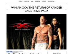 Win an xXx: The Return of Xander Cage prize pack