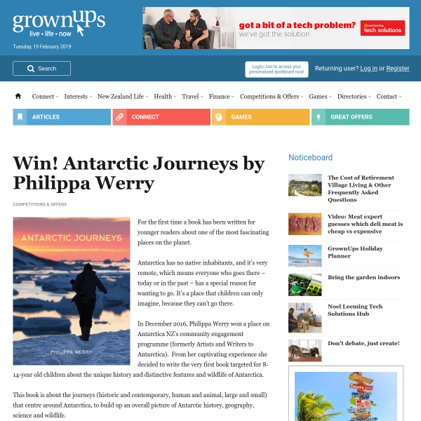 Win Antarctic Journeys by Philippa Werry