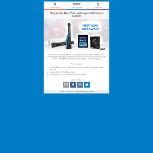 Win Apple iPad, Triple Driver In-Ear Headphones and Jamstik Smart Guitar