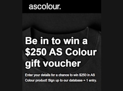 Win a $250 AS Colour Voucher - AS Colour