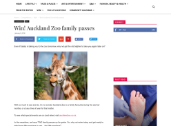 Win Auckland Zoo family passes