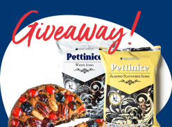 Win Bakels Easy Make Fruit Cake Mix and Pettinice White and Almond Flavoured RTR Icing