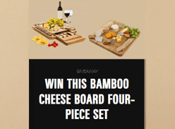 Win a Bamboo Cheese Board Four-Piece Set