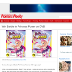 Win Barbie in Princess Power on DVD