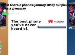 Win Best Android phones (January 2018) international giveaway