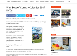 Win Best of Country Calendar 2017 DVDs