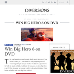 Win Big Hero 6 on DVD