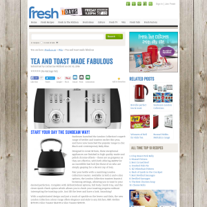 Win both the Sunbeam London Collection toaster and jug