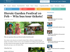 Win bus tour tickets to Heroic Garden Festival