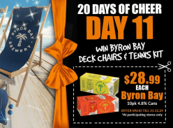 Win Byron Bay Deck Chairs and a Tennis Kit