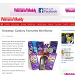 Win Cadbury Favourites Mini Blocks