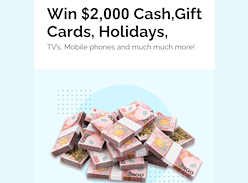 Win $2K Cash, Gift Cards, Holidays & More