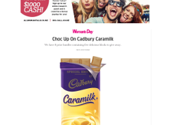 Win Choc Up On Cadbury Caramilk