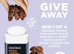 Win ClickClack Cookie Containers filled with Molly Woppy Cookies