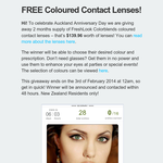 Win Coloured Contact Lenses!