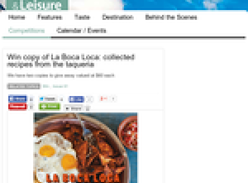 Win copy of La Boca Loca: collected recipes from the taqueria