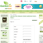 Win Daltons Organic Veggie Gardening Packs