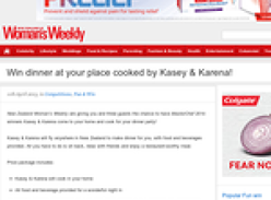 Win dinner at your place cooked by Kasey & Karena!