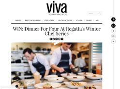 Win Dinner For Four At Regatta's Winter Chef Series