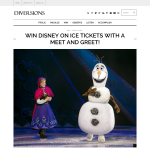 Win Disney On Ice tickets with a meet and greet