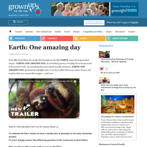 Win double pass to Earth: One amazing day