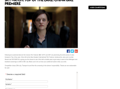 Win double pass to Top of The Lake: China Girl premiere
