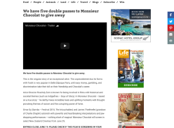 Win double passes to Monsieur Chocolat