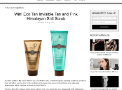 Win Eco Tan Invisible Tan and Pink Himalayan Salt Scrub