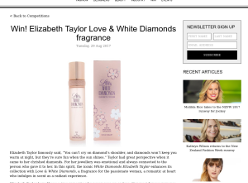 Win Elizabeth Taylor Love & White Diamonds fragrance
