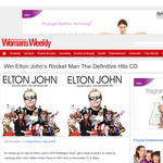 Win Elton John's Rocket Man The Definitive Hits CD