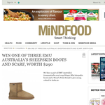 Win EMU Australia's cosy Stinger Mini sheepskin boots and a Wood's Point Scrarf