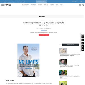 Win entrepreneur Craig Heatley’s biography No Limits