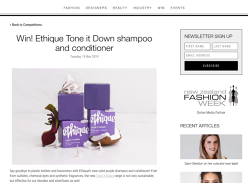 Win Ethique Tone it Down Shampoo and Conditioner