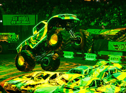 Win 1 of 2 Family Passes to Hot Wheels Monster Trucks Live Glow-N-Fire