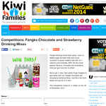 Win Fangks Chocolate and Strawberry Drinking Mixes