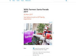 Win Farmers Santa Parade 2017