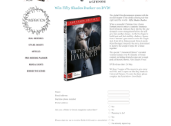 Win Fifty Shades Darker on DVD