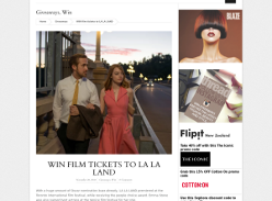 Win film tickets to LA LA LAND