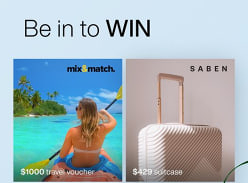 Win flight vouchers and Saben Suitcase