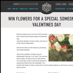 Win Flowers for a special someone this Valentines Day