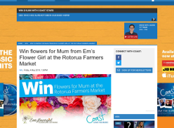 Win flowers for Mum from Em’s Flower Girl at the Rotorua Farmers Market