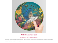 Win Flox bamboo plate