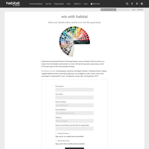 Win four litres of a colour from the fandeck and transform a room - Habitatbyresene NZ