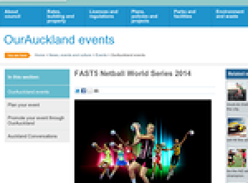 Win four premium tickets for the finals day of FAST5 Netball World Series 2014