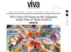 Win Four VIP Passes to the Takapuna Food, Wine & Music Festival