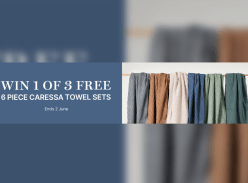 Win 1 of 3 Free Caressa 6 Piece Towel Set - Canningvale