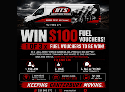 Win 1 of 3 $100 Fuel Vouchers - Hadland Truck Services