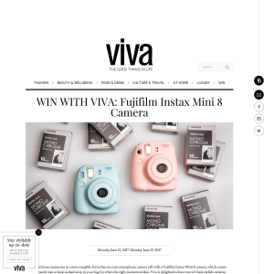 Win Fujifilm Instax Mini 8 Camera