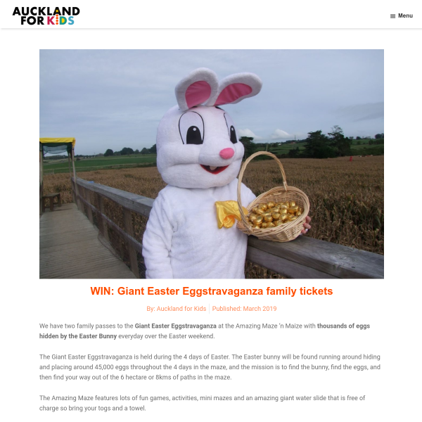 Win Giant Easter Eggstravaganza family tickets